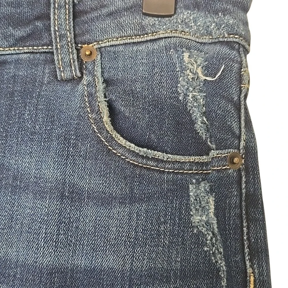 Etienne Marcel Destroyed Denim Button Fly Women's Jeans‎ Size 27